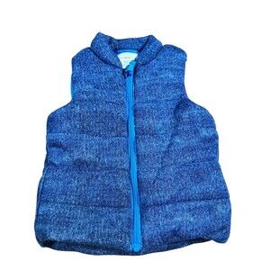 Toughskins Kids Full Zip Puffer Vest Jacket Boys Size 3T Quilted Winter Warmth
